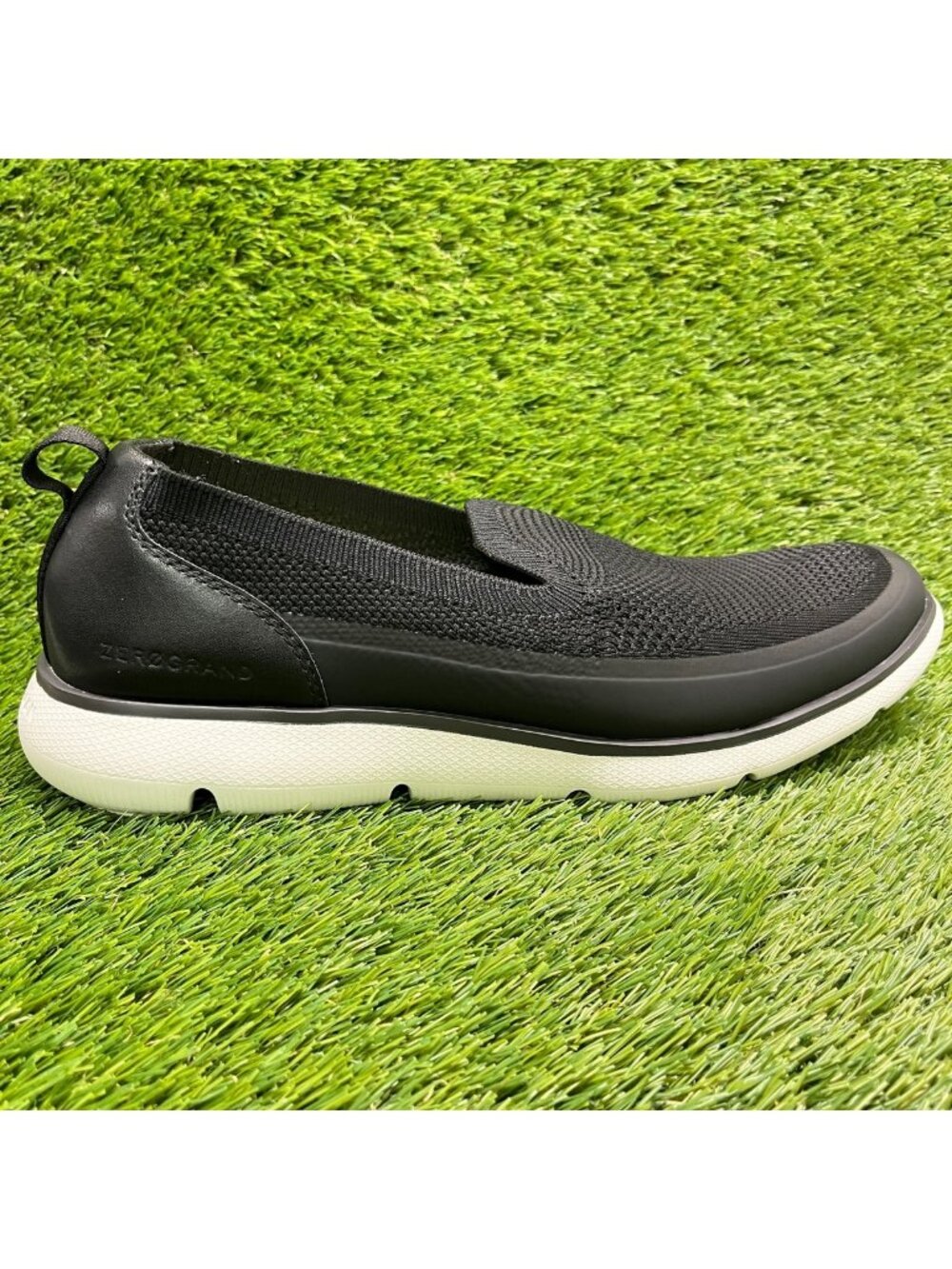 Cole Haan ZeroGrand Omni Mens Size 12 Black White Casual Classic Slip-On Shoes